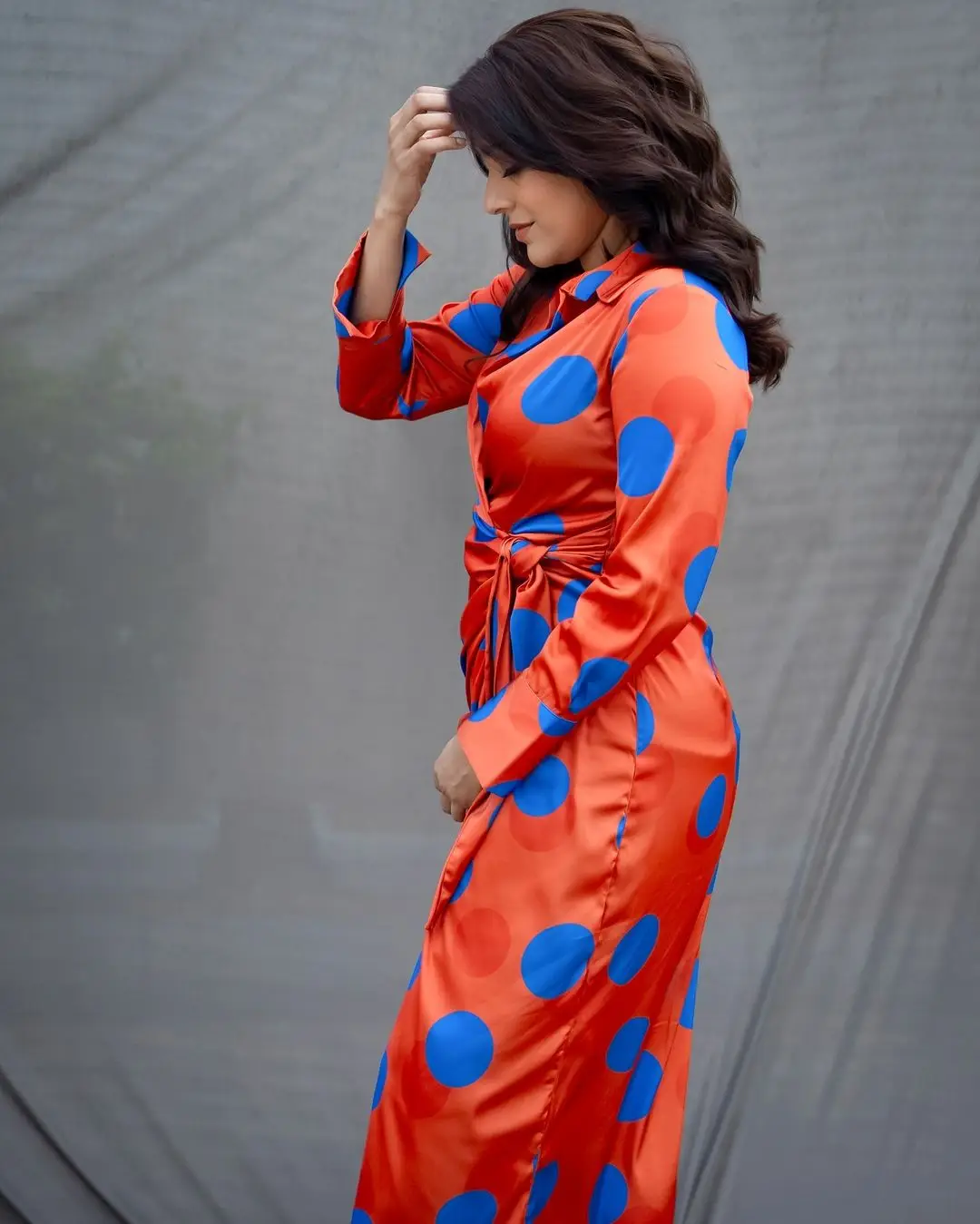 South Indian TV Actress Rashmi Gautam In Orange Gown